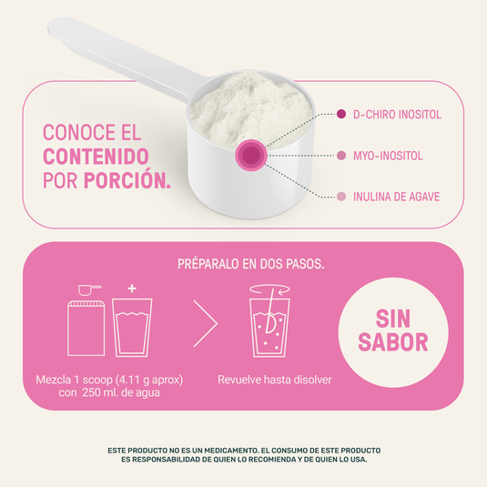 Women's Myo & D-Chiro Inositol en Polvo