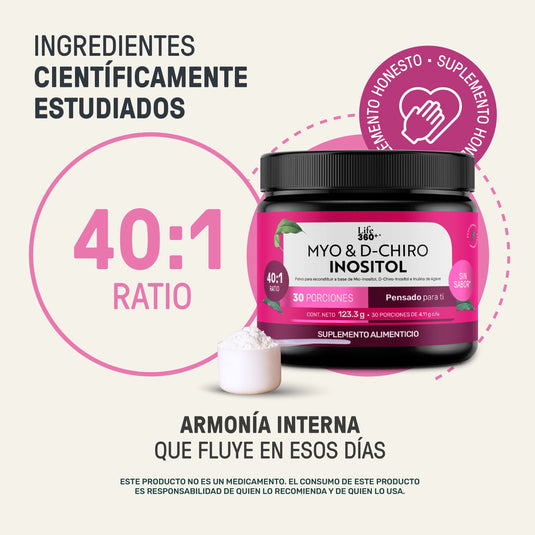 Women's Myo & D-Chiro Inositol en Polvo