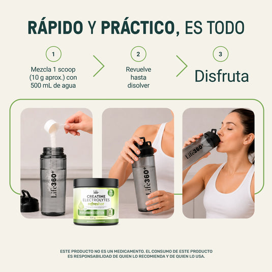 Creatine Electrolytes Refresher Pepino - Limón