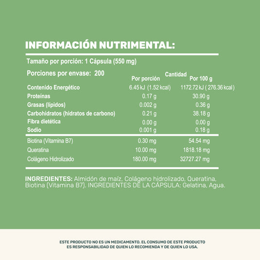 Collagen Biotin Keratin