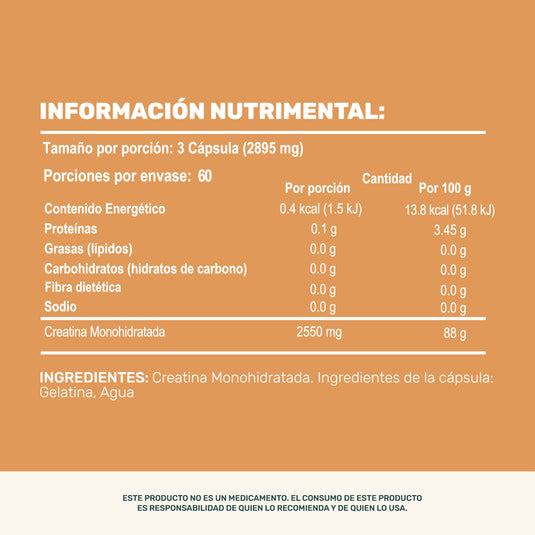 Pure Creatine Cápsulas